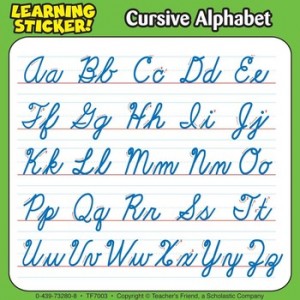 cursive handwriting